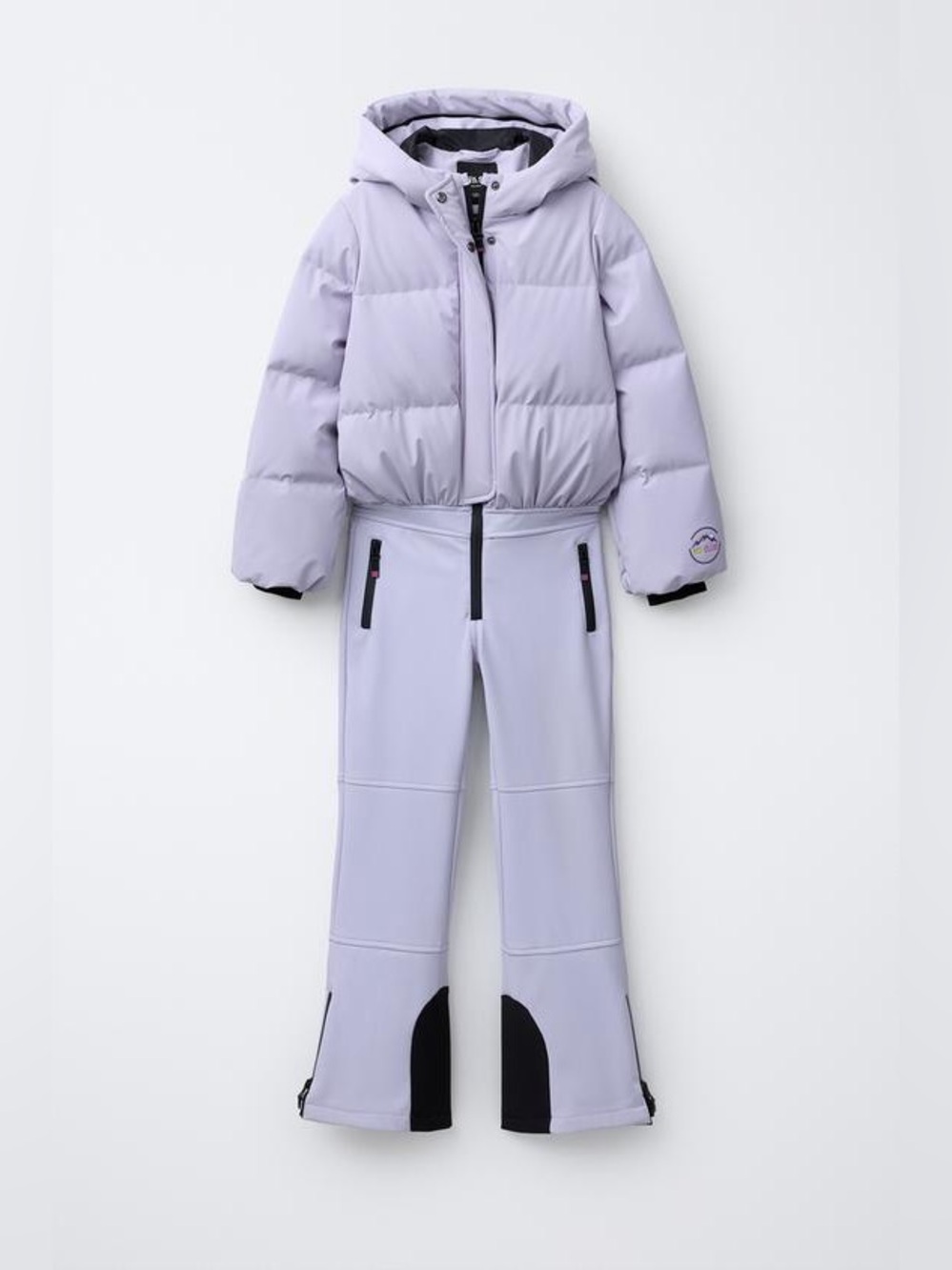 Lilac Puffer Ski Jacket & Pants Set